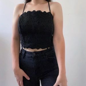 Pacsun Kendall & Kylie black lace top